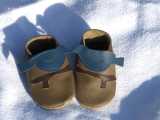 Brown shoes with blue bird size 12 months
