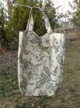 Green Floral Cloth Shopping Bag